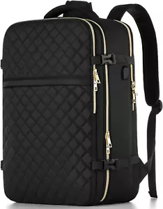 Large Travel Backpack Women Flight Approved Carry on Backpack Water Resistant An - Picture 1 of 12
