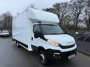 2019 19 REG IVECO DAILY 70C18 AUTO HI -MATIC TRW L2H1 WHITE LUTON TAIL LIFT ULEZ - Picture 1 of 18