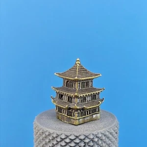 Kupfer Bonsai Suiseki Micro Landschaftsdeko: Pavillon 40 - Bild 1 von 9