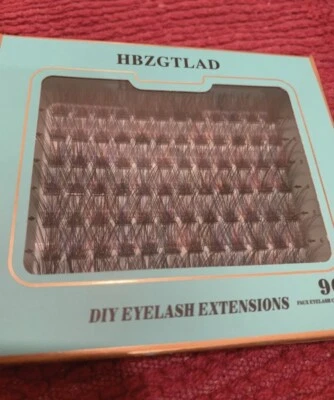 Cluster Eyelashes Multi Extensions Individual DIY Coloured Lashes Women Party - Image 1 of 2