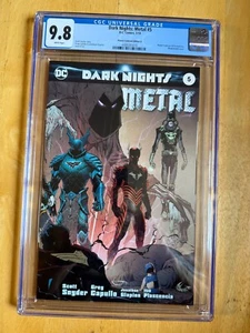 DARK NIGHTS: METAL #5 - CGC 9.8! GREG CAPULLO & JONATHAN GLAPION WRAPAROUND CVR! - Picture 1 of 4