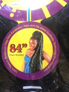 LONG 84" RAPUNSEL Braiding Hair Color 1B by Rast A fri "Braid for the people" - Picture 1 of 7
