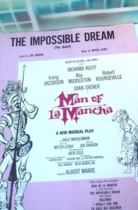 Impossible Dream Man of La Mancha Noten, 1965 KOSTENLOSER VERSAND! - Bild 1 von 3