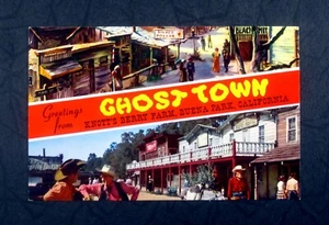 POSTAL Saludos desde Ghost Town KNOTT'S BERRY FARM Main St. KBF-46 SIN PUBLICAR - Imagen 1 de 2