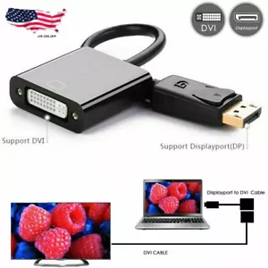 NEW DisplayPort DP Male to DVI Female Adapter Cable Converter for Laptop PC - Picture 1 of 5