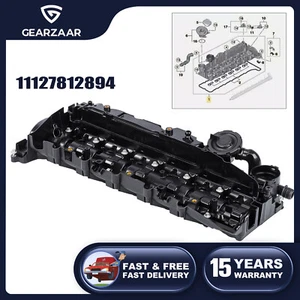 ENGINE VALVE COVER & BOLTS SEAL GASKET 11128507607 FOR BMW 3 4 5 6 7 SER X3 X4 - Picture 1 of 12