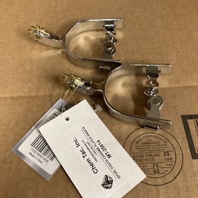 Metalab Engraved Youth Spurs Level Two - Image 1 of 3