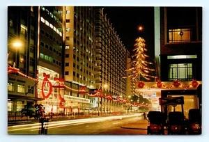 Hong Kong Postcard X'mas Night in Hong Kong 4x6 inches Christmas - Picture 1 of 2