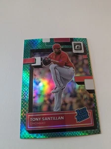 Tony Santillan 2022 Donruss Optic Green Dragon /99 Rated Rookie Cincinnatti - Picture 1 of 1
