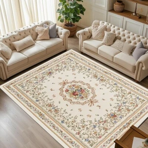 Rugs for Living Room 9*12 Bohemian,Faux Cashmere Area Rugs Bedroom home decor - Picture 1 of 12