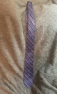 Bruno Piattelli Necktie Men's Pure Silk Multicolor Striped Tie - Picture 1 of 4