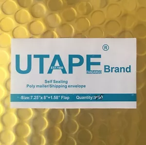 Poly Mailer Busta Imbottita Busta Bubble Mailer 7,25x8 Oro Metallizzato. UTAPE® - Foto 1 di 6