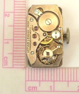 Arthur Lehman 15 Jewel Wristwatch Mechanical Movement -  Parts / Repair - Picture 1 of 7