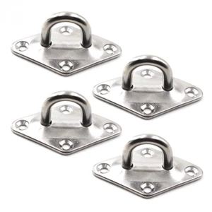 Paralume in acciaio inox raccordi vela barca resistente diamante pad occhiello gancio piastra - Foto 1 di 9