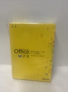 Microsoft Office MAC 2011 Home and Student DVD 1 User for 1 Mac - NEW SEALED - Picture 1 of 2