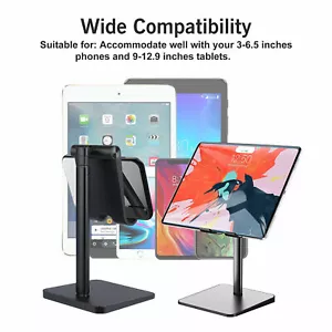 Universal Phone Adjustable Tablet Stand Desktop Holder Mount for iPad iPhone New - Picture 1 of 11