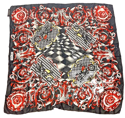 BUFANDA DE SEDA ESCADA MARGARETHA LEY HERMOSA VINTAGE AÑOS 80 COMO NUEVA Foto 1 de 4