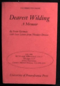 Dearest Wilding: A Memoir Yvette Eastman PBk. Scarce Uncorrected Proof  FINE - Imagen 1 de 3