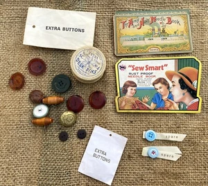 Lot Junk Drawer Lot Of Misc. Vintage Stuff ,Sewing Smart Needle Book # lot 36 - Picture 1 of 10