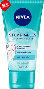 Stop Pimples Face Wash & Scrub 150ml, Magnolia, Lactic Acid, Acne & Oily Skin - Picture 1 of 12