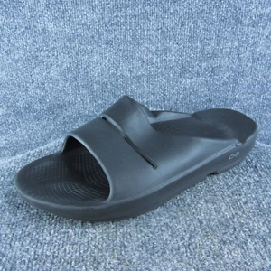 Oofos Herren Pantoletten Sandalen Größe 10 Medium schwarz Synthetik Slipper - Bild 1 von 9
