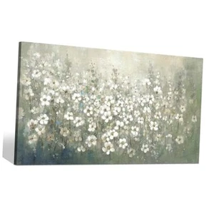 Flower Wall Art Canvas Decor: Bedroom Living Room 48L" x 24W" Abstract Theme 02 - Picture 1 of 7