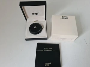 MONTBLANC Maßband 1 Meter Leder schwarz NEU in OVP selten aus Sammlung - Bild 1 von 5