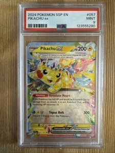 Pikachu ex - 057/191 - Pokemon Surging Sparks Double Rare PSA 9 - Bild 1 von 2