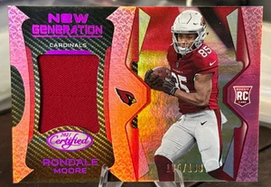 2021 Certified New Generation Jerseys Mirror Pink #17 Rondale Moore 105/199 - Bild 1 von 2