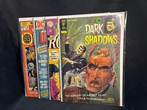 Lot 4 Vintage 70s Era Boarded DC Gold Key Marvel Comics Dark Shadows 20c & Less - Bild 1 von 18