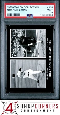 1993 CONLON COLLECTION #935 NOLAN RYAN-TED LYONS HOF PSA 9 - Image 1 of 2