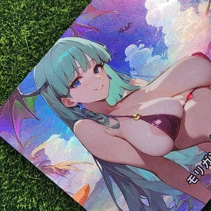Lilith Darkstalkers Anime Waifu Girl Doujin Lewd Goddess Story Holo Art Card - Picture 1 of 3