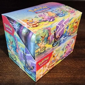 Pokemon - Scarlet & Violet Prismatic Evolutions Mini Tin Display Factory Sealed - Bild 1 von 1