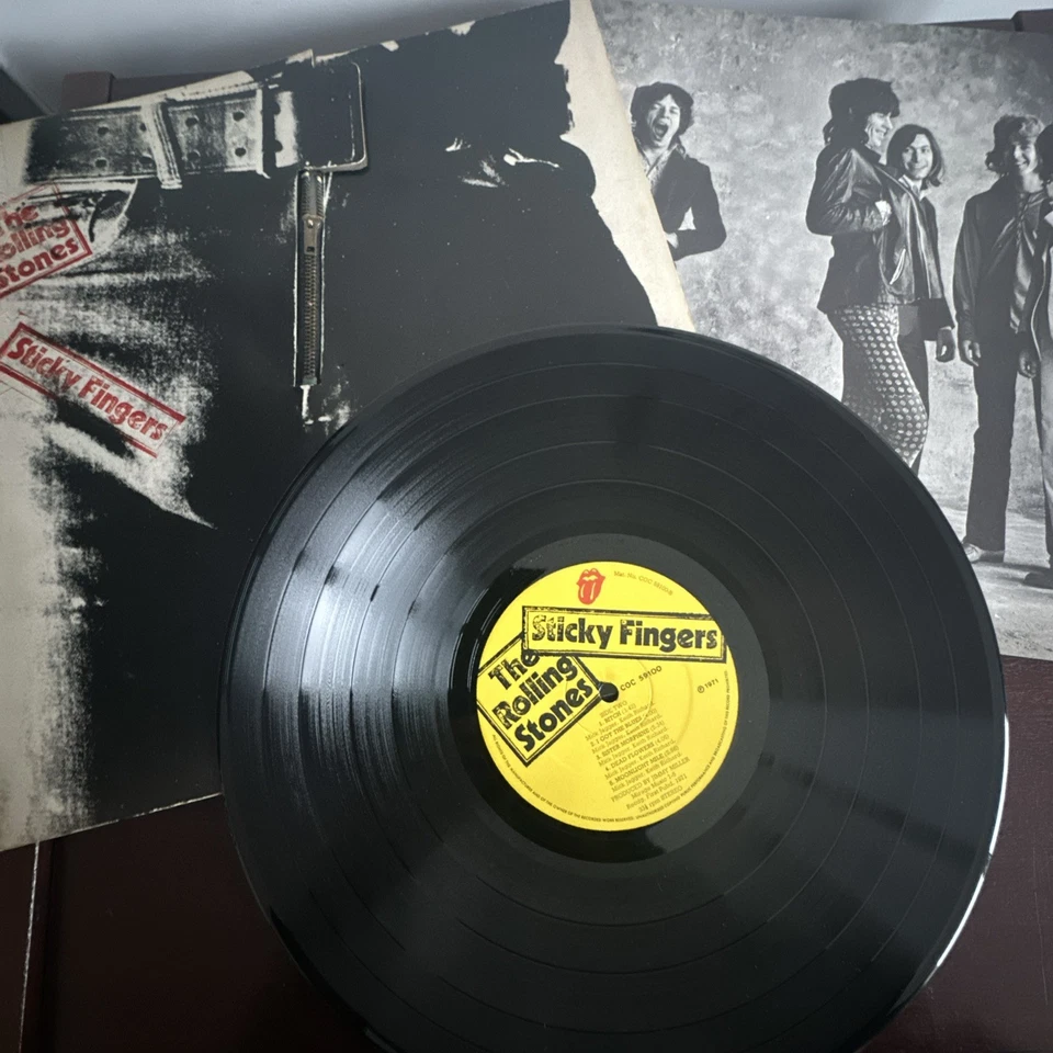 The Rolling Stones Sticky Fingers UK 1971 1st issue vinyl LP, insert,A3/B3 - Image 1 of 4