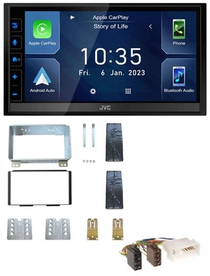 JVC DAB Bluetooth MP3 USB 2DIN Autoradio für Kia Carnival II VQ 06-11 - Bild 1 von 4