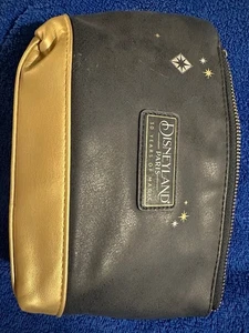 Disneyland Paris 30th Anniversary Makeup Cosmetics Bag Blue And Gold Unused - Picture 1 of 5