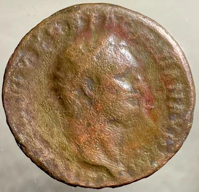 Ancient Roman Empire Coin Emperor Domitian 81-96AD Dupondius/As Genuine - Image 1 of 4