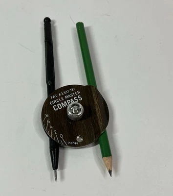 Circle Master Compass Brown Educational Drawing Tool Drafting / Art / Shop Work - Image 1 of 3