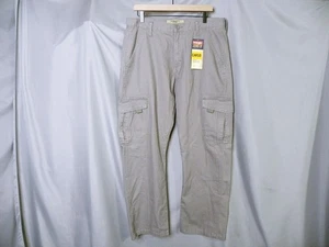 New Wrangler Cargo Pants Mens 34x30 Gray Workwear Utility Jeans NWT - Picture 1 of 6