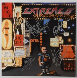 Extreme JSA voll signiertes Autogramm Schallplatte Album Vinyl Pornograffitti - Bild 1 von 3