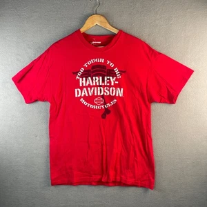 Camicia rossa Harley Davidson Too Tough to Die Alamo City Texas senza etichetta taglia - Large? - Foto 1 di 6