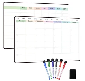 POPRUN Planificador Familiar Semanal Magnético Nevera Tabla de Tareas Pizarra Calendario, Dr. - Imagen 1 de 9