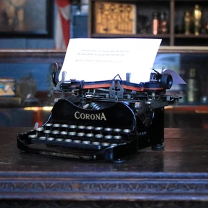 Funktionierende Corona 3 klappbare tragbare Schreibmaschine — um 1920 - Bild 1 von 12