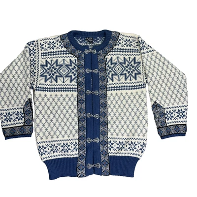 Vtg Dale of Norway Cardigan Sweater Womens M/42 Wool Fair Isle Cottagecore - Image 1 of 4