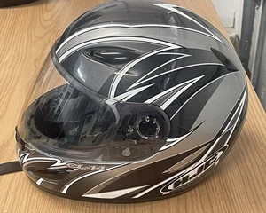 HJC Black Silver Model CL-14 Motorcycle Helmet SNELL/DOT - size Small - Picture 1 of 14