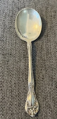 ALVIN STERLING SILVER CHATEAU ROSE CREAM/SOUP SPOON - No Monogram - Image 1 of 4