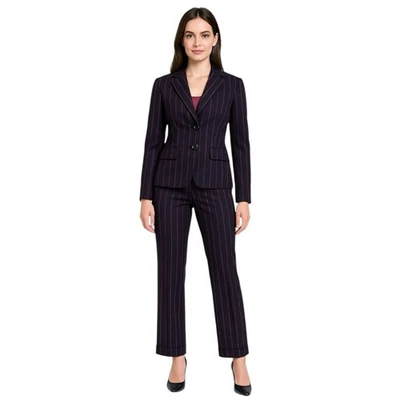 Ann Taylor Wool Blazer Pants Suit Set Womens 2P Plum Purple Pink Career Lined - Image 1 of 4