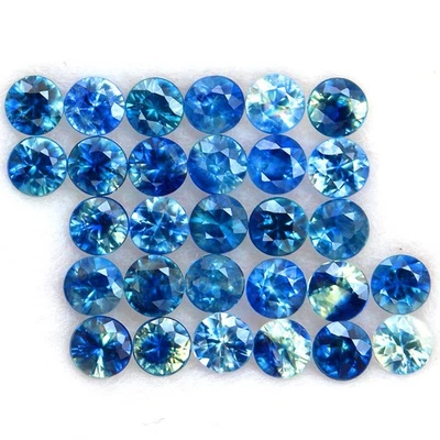 3.01ct.2.8-2.9MM.CORTE DIAMANTE ZAFIRO MULTICOLOR NORMAL CALENTADO 29 PIEZAS.RARO Foto 1 de 4