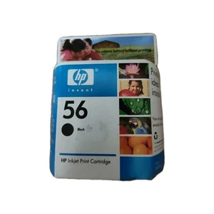 Genuine HP 56 Black Ink Cartridge OEM New Sealed - Picture 1 of 2