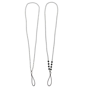 2 Pcs Leichte Perlenkette Fräulein Schlüsselband Mit Telefonanhänger - Photo 1 sur 12